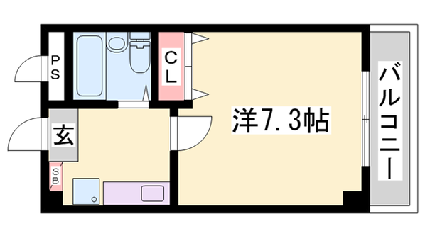 明石駅 徒歩4分 6階の物件間取画像